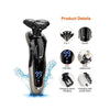 5-in-1 Electric Razor Beard Trimmer Cordless Waterproof Grooming Kit